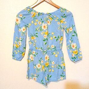 The Children's Place Blue Floral Romper New